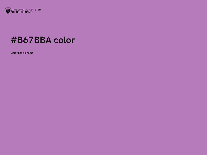 #B67BBA color image