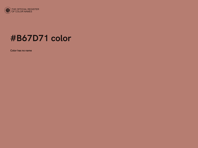 #B67D71 color image