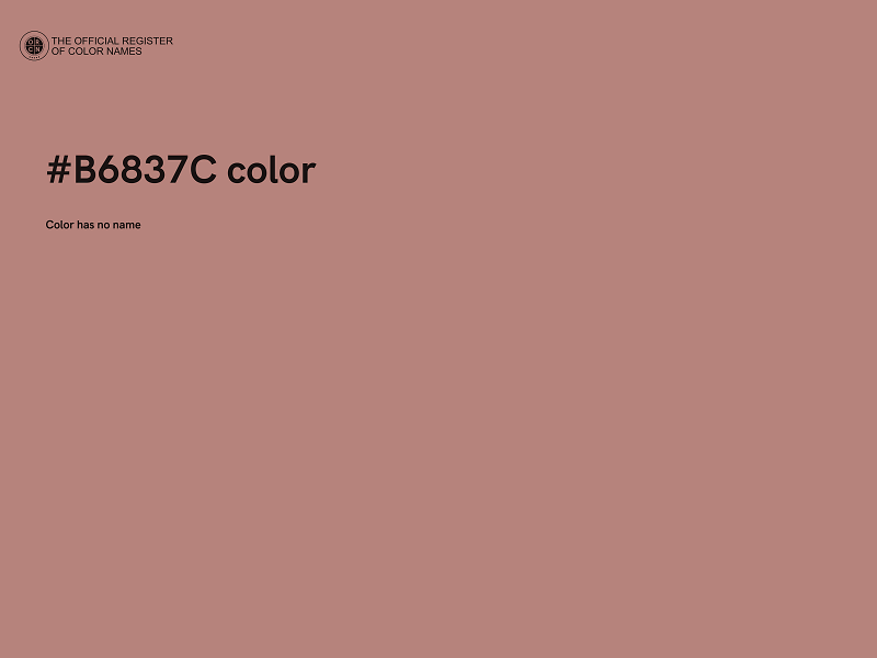 #B6837C color image