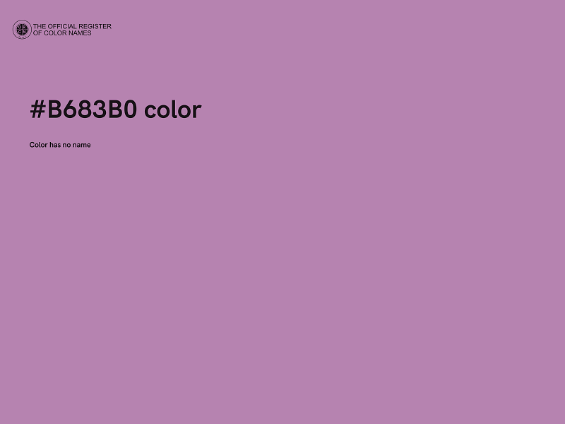 #B683B0 color image