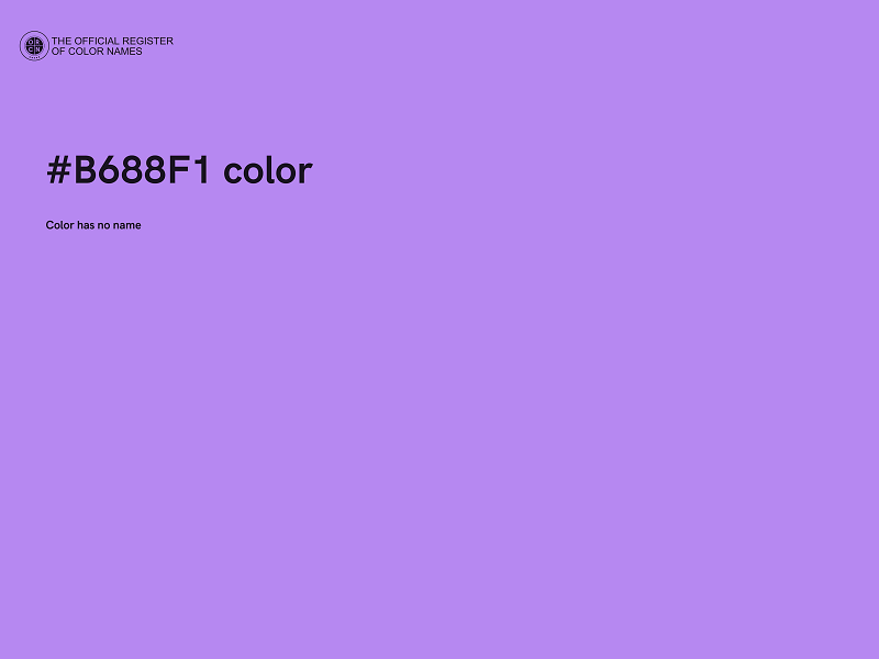 #B688F1 color image