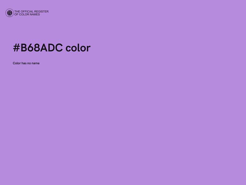 #B68ADC color image