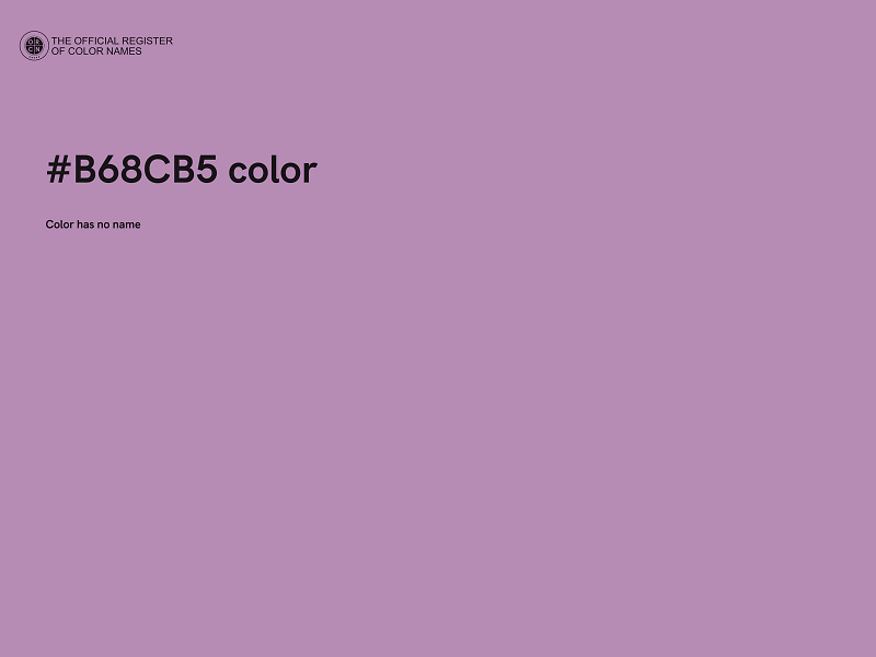 #B68CB5 color image