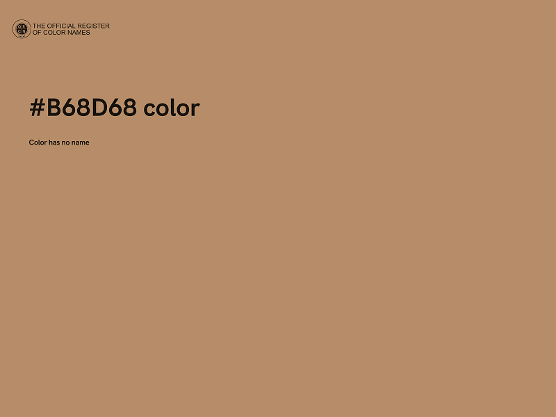 #B68D68 color image