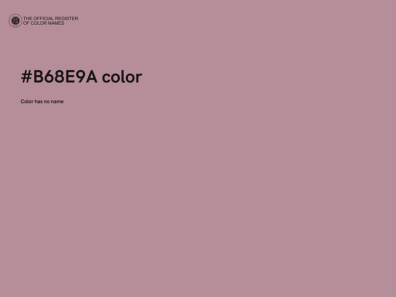 #B68E9A color image