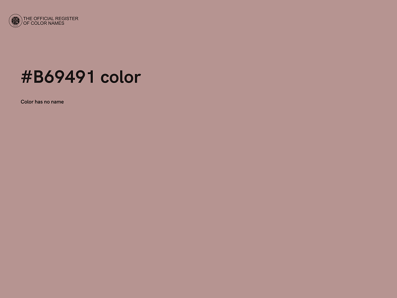 #B69491 color image