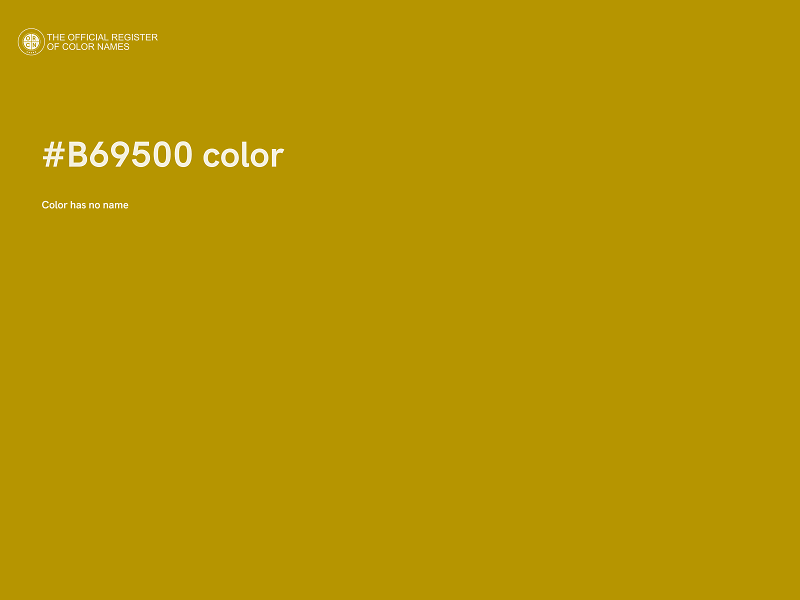 #B69500 color image