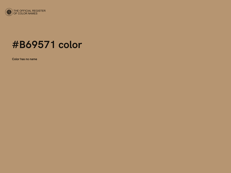 #B69571 color image