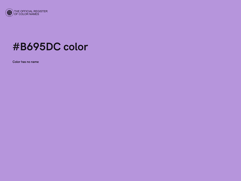 #B695DC color image