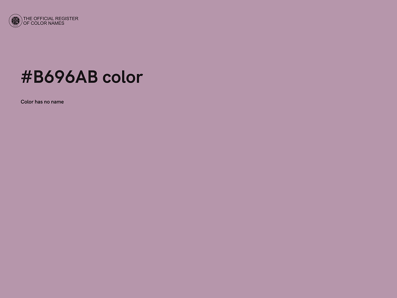 #B696AB color image