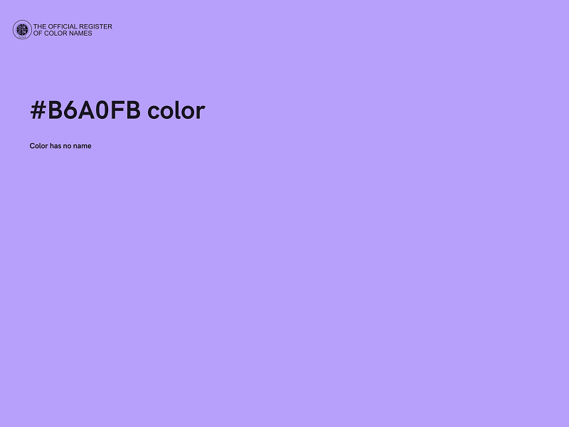 #B6A0FB color image