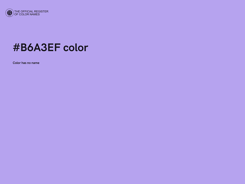 #B6A3EF color image