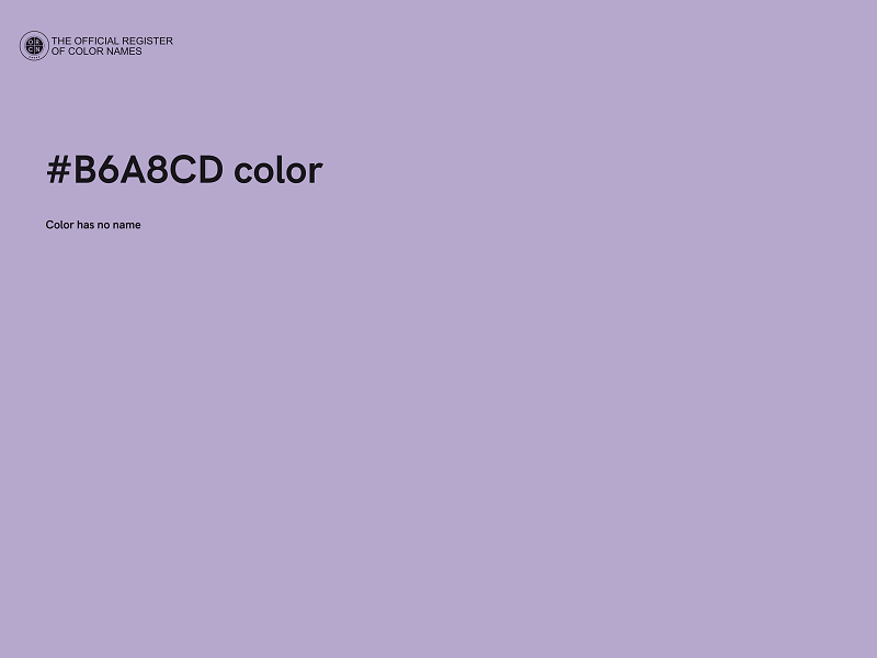 #B6A8CD color image