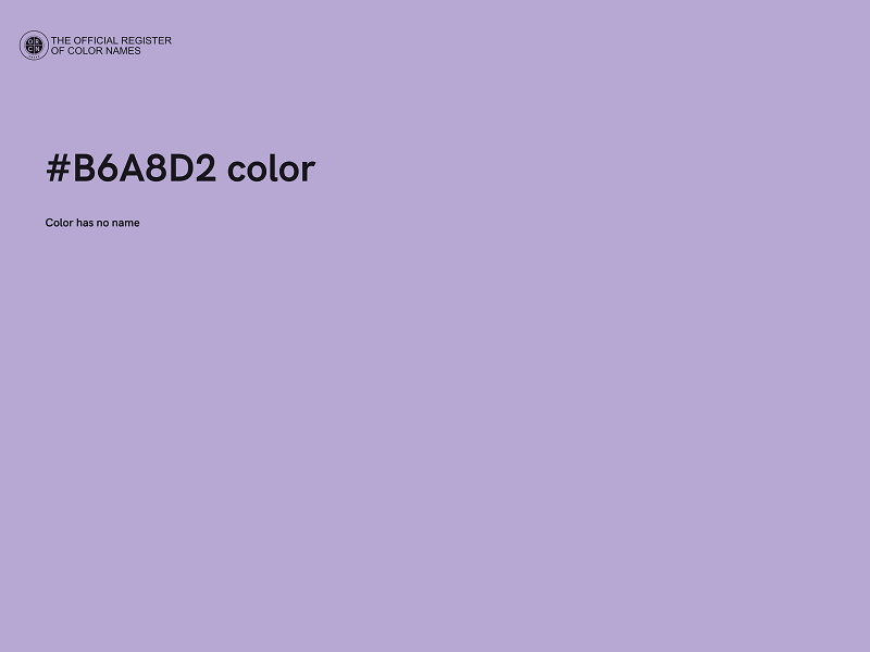 #B6A8D2 color image