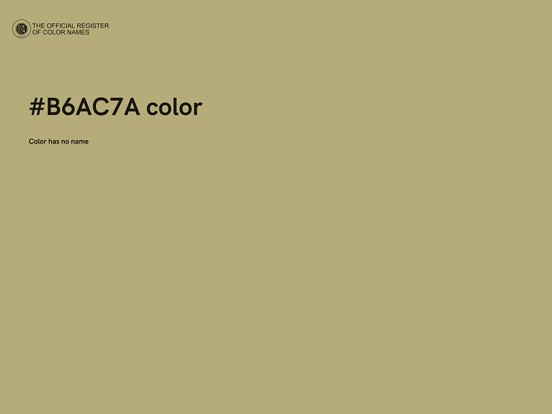 #B6AC7A color image