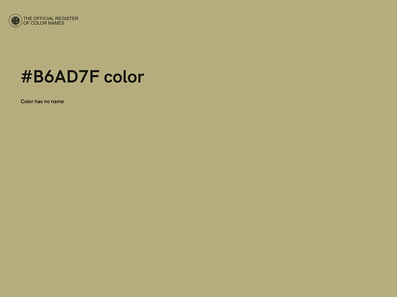 #B6AD7F color image