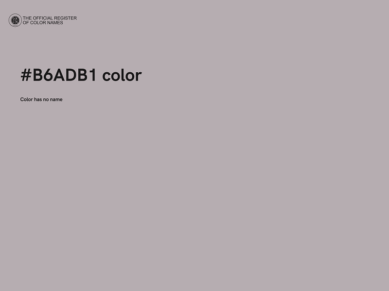 #B6ADB1 color image