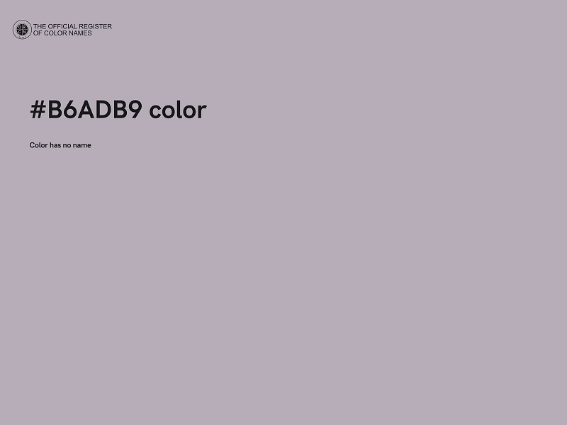 #B6ADB9 color image