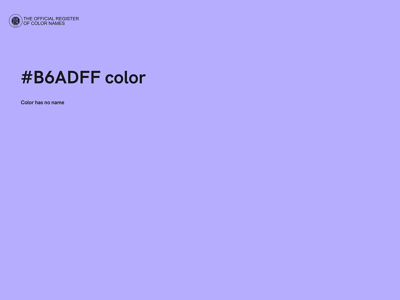 #B6ADFF color image