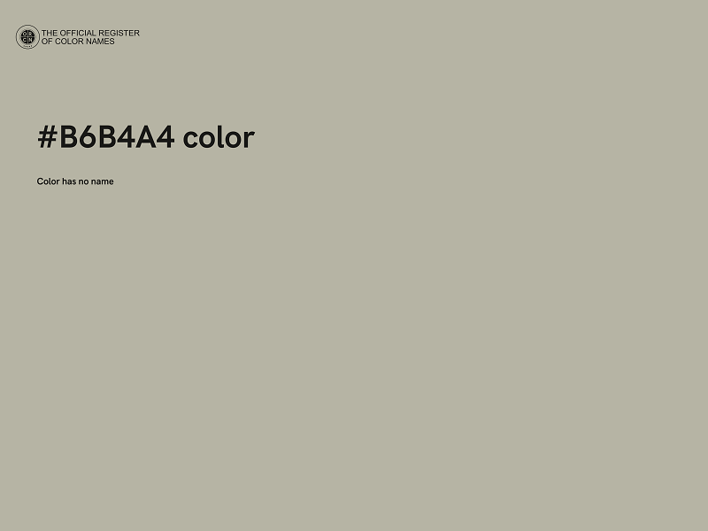 #B6B4A4 color image