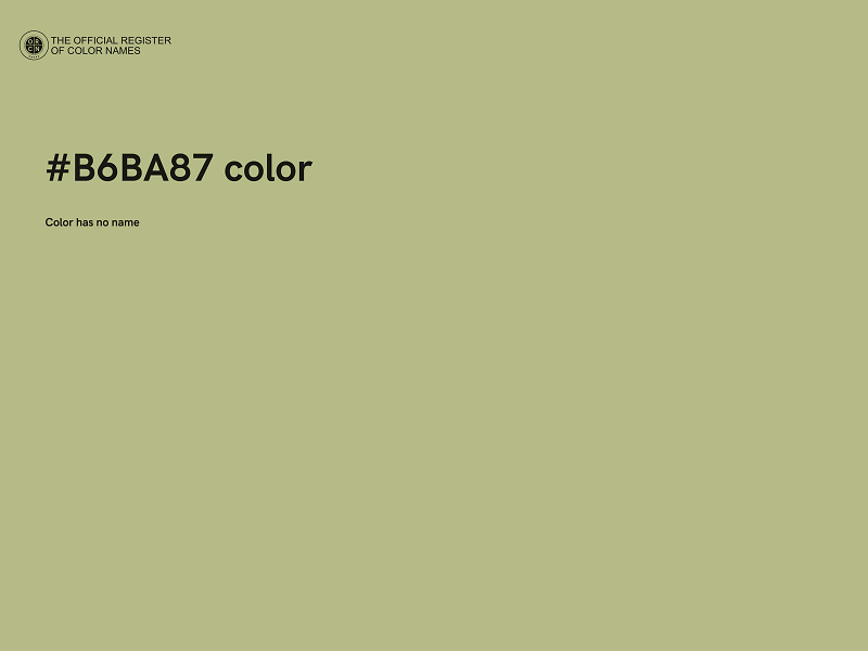 #B6BA87 color image