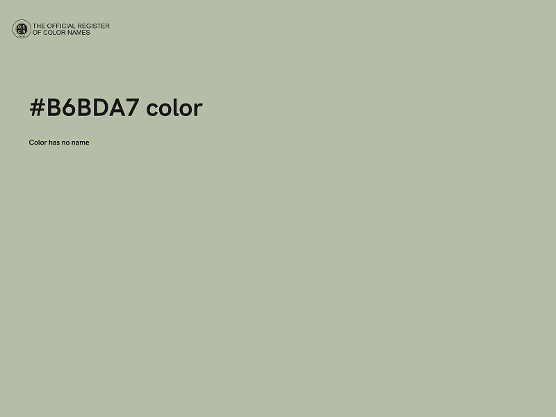 #B6BDA7 color image