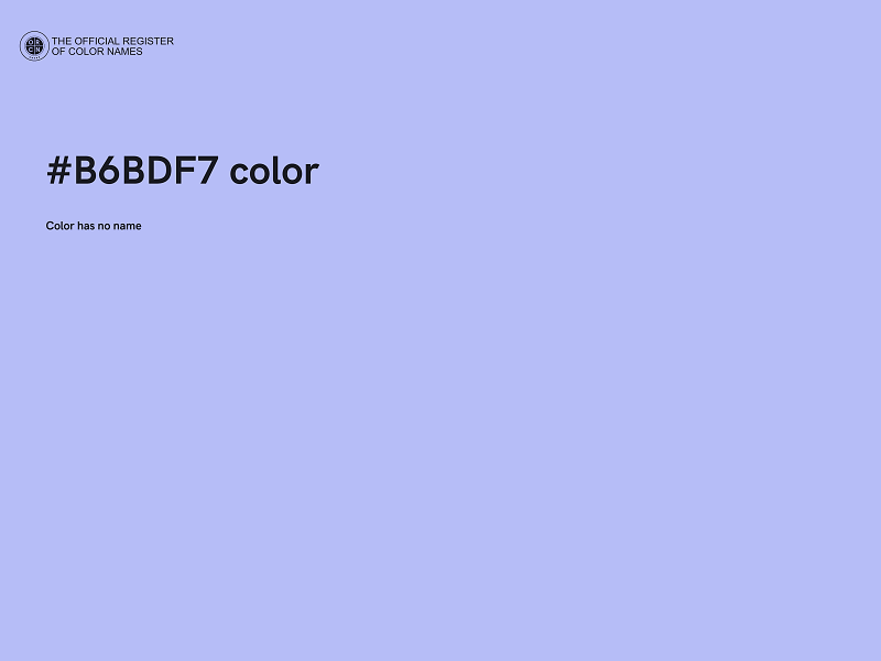 #B6BDF7 color image