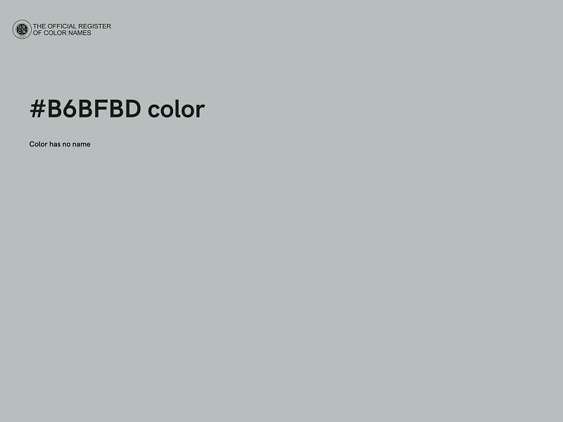 #B6BFBD color image