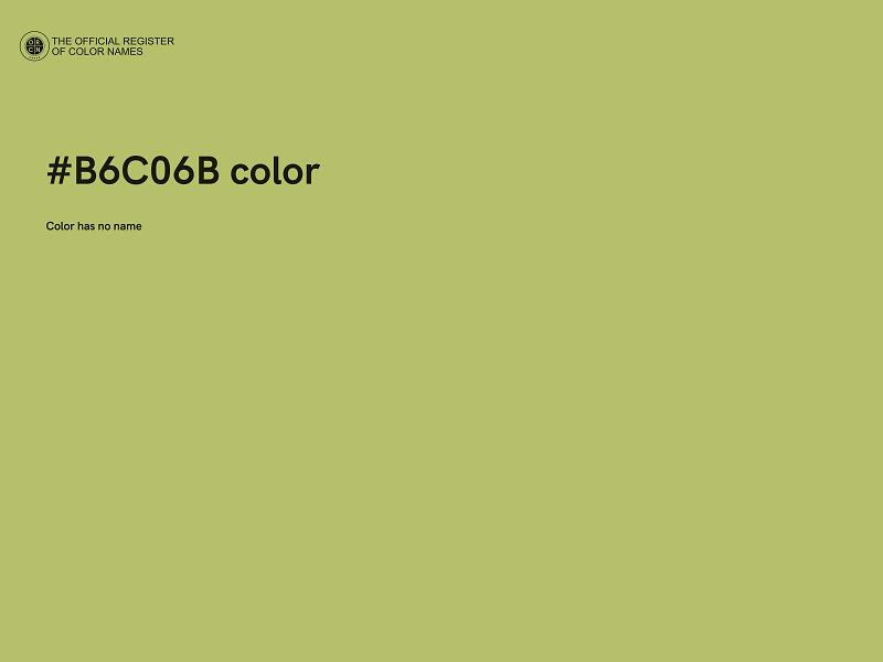 #B6C06B color image