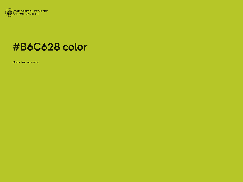 #B6C628 color image