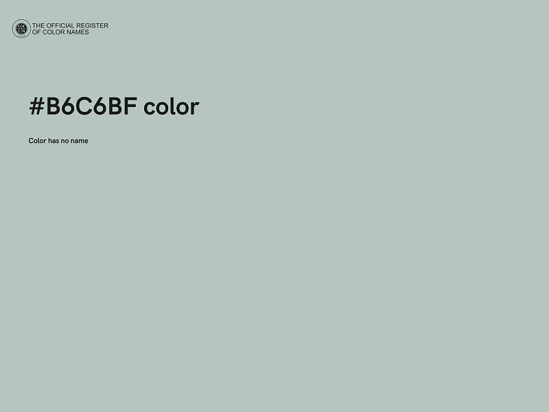 #B6C6BF color image