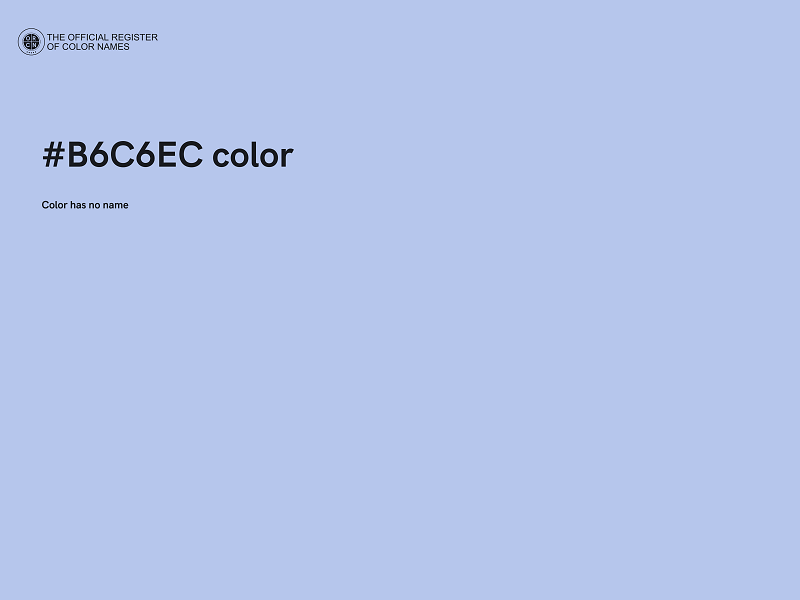 #B6C6EC color image