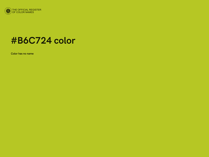 #B6C724 color image