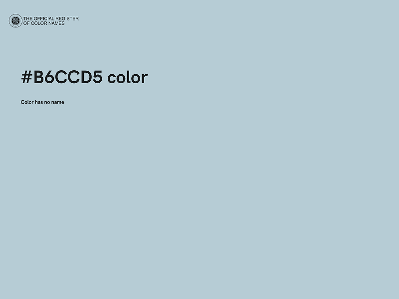 #B6CCD5 color image