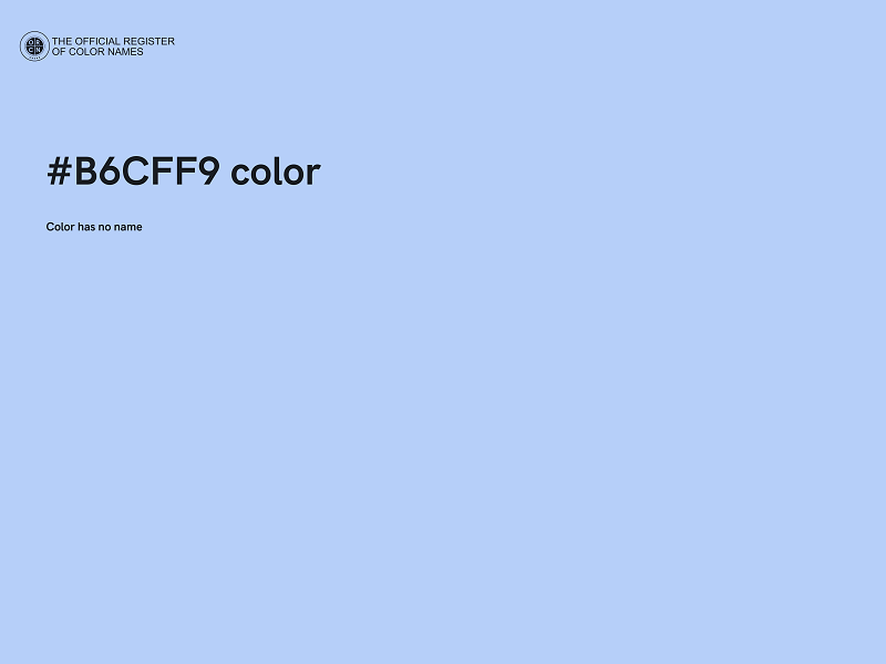 #B6CFF9 color image