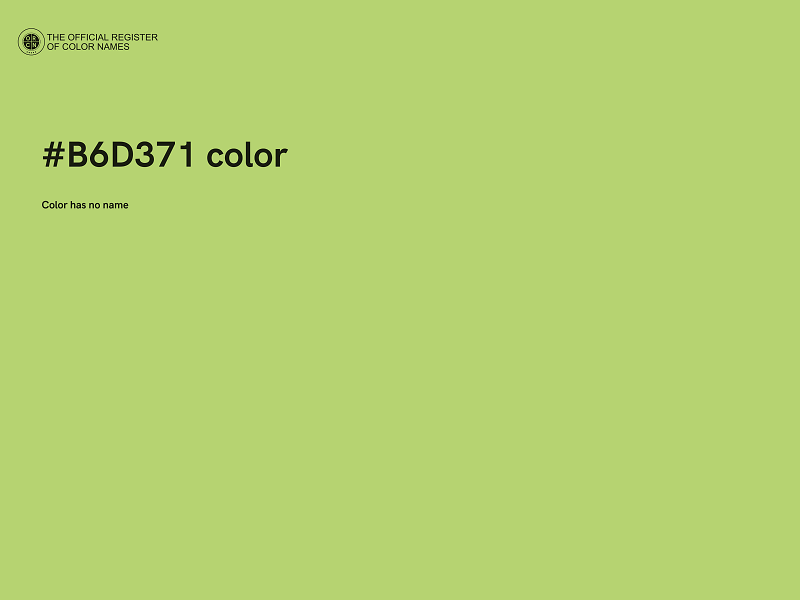 #B6D371 color image