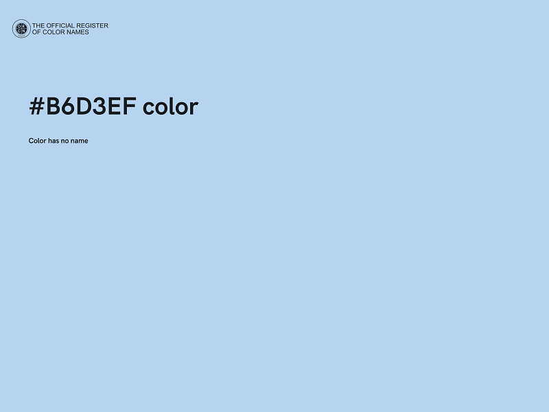 #B6D3EF color image