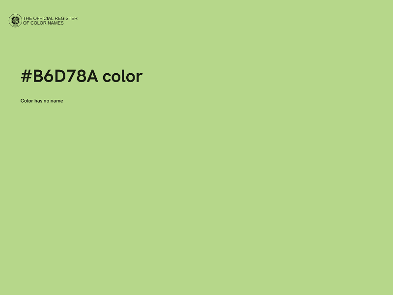 #B6D78A color image