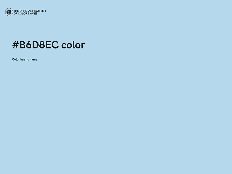 #B6D8EC color image