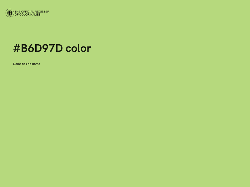 #B6D97D color image