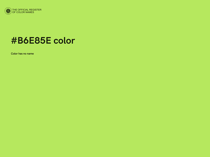 #B6E85E color image