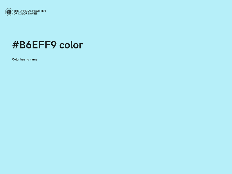 #B6EFF9 color image