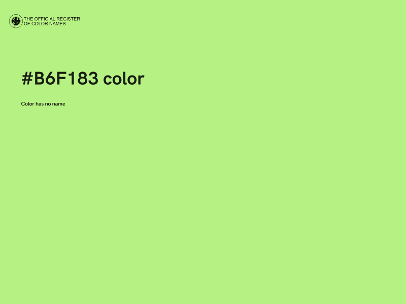 #B6F183 color image