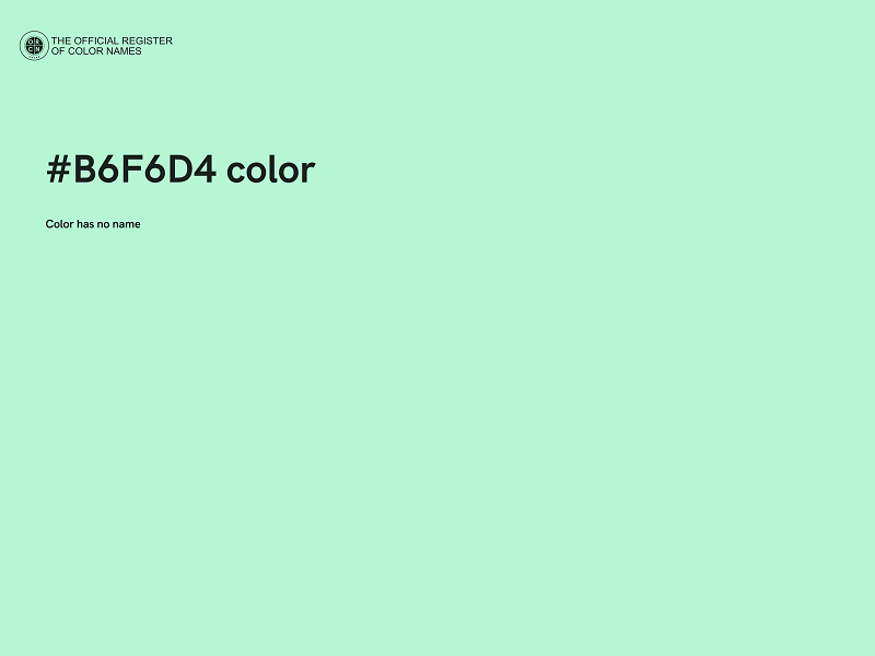 #B6F6D4 color image