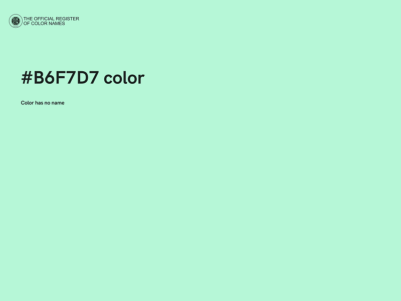 #B6F7D7 color image