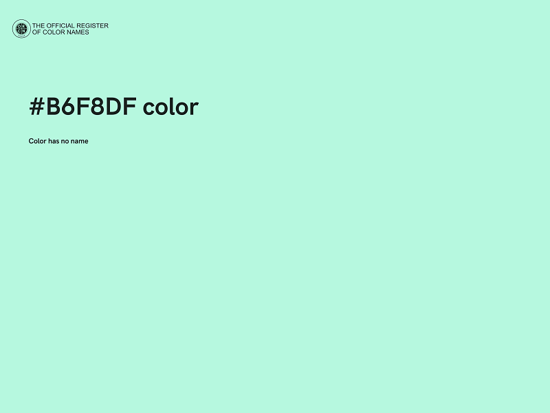 #B6F8DF color image