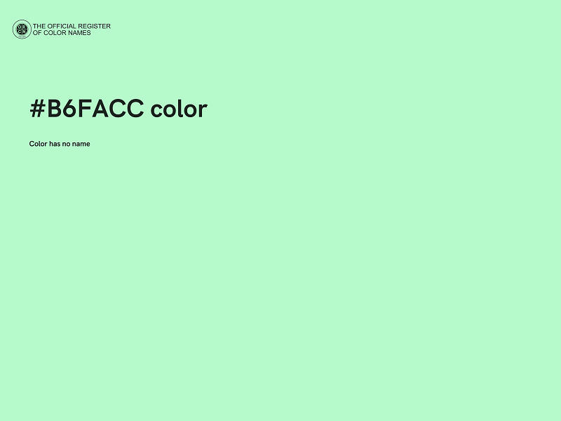 #B6FACC color image