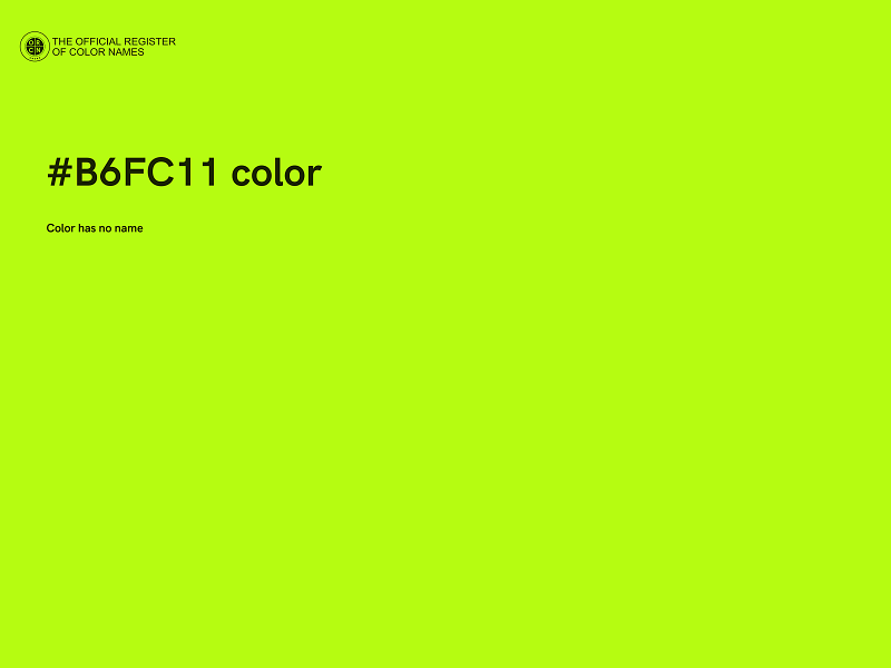 #B6FC11 color image