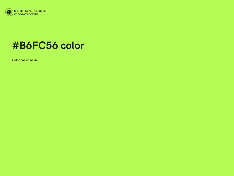 #B6FC56 color image