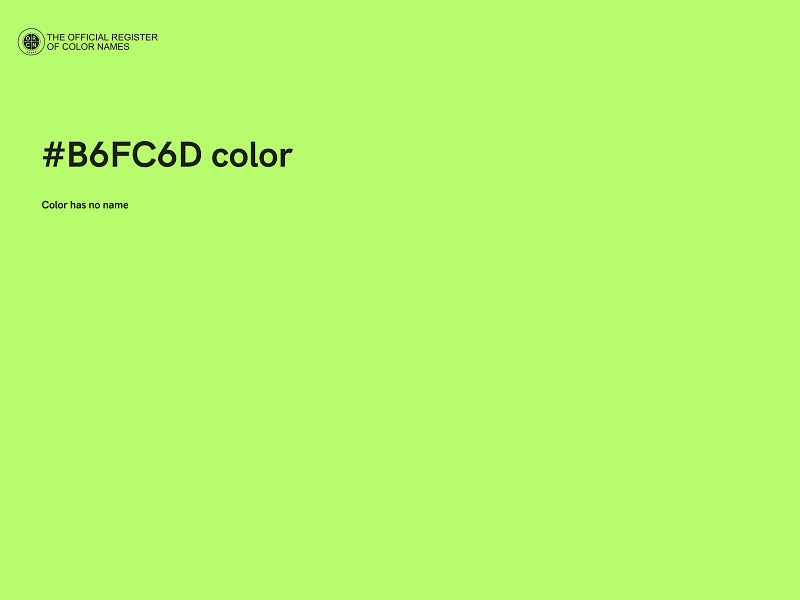 #B6FC6D color image